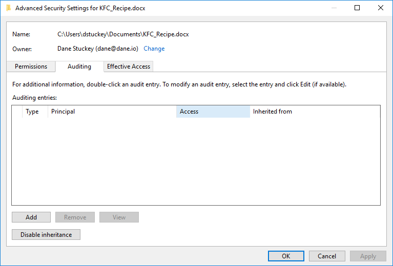 Detecting Windows Endpoint Compromise with SACLs