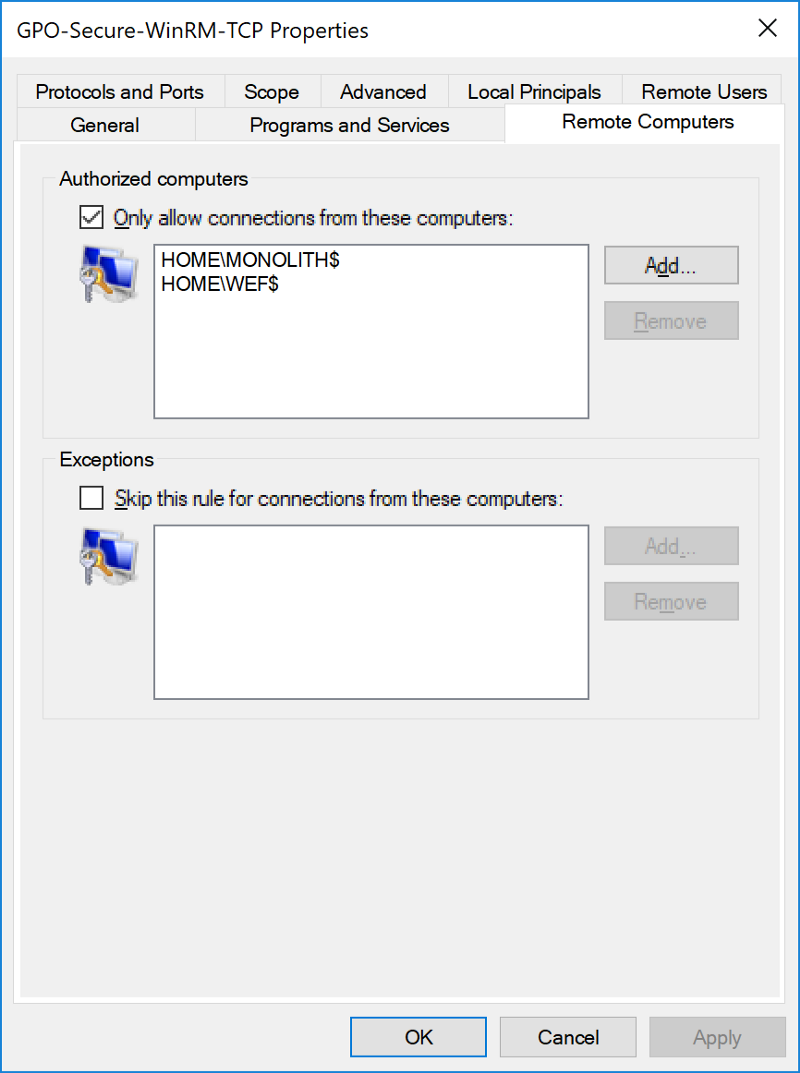 Endpoint Isolation with the Windows Firewall